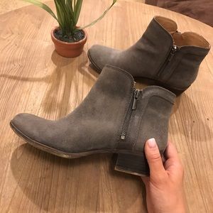 Distressed Lucky Brand Ankle Booties, Size 9